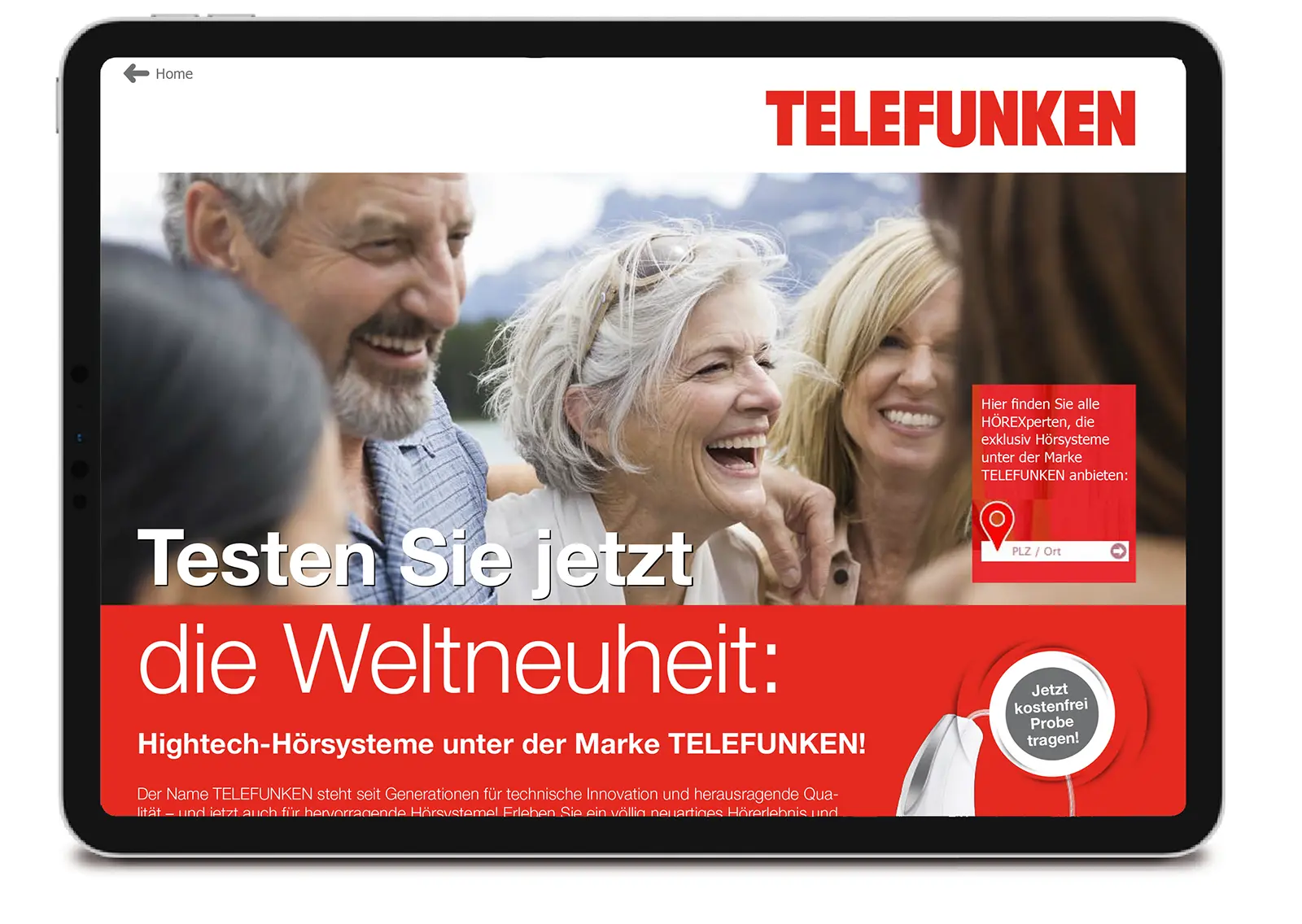 Exklusivmarke tf Landingpage Mockup